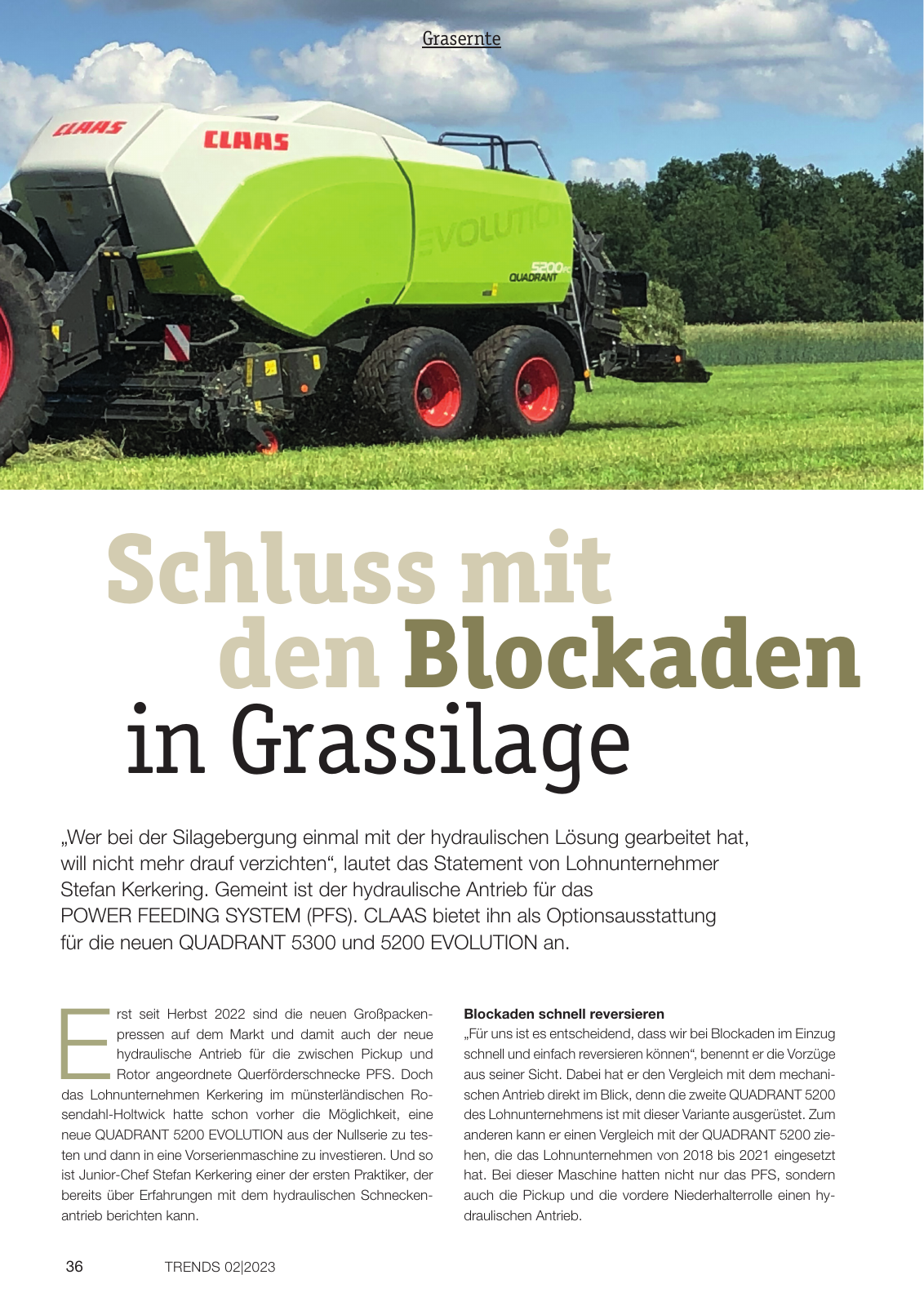 Vorschau CLAAS Trends 2-2023 Seite 36