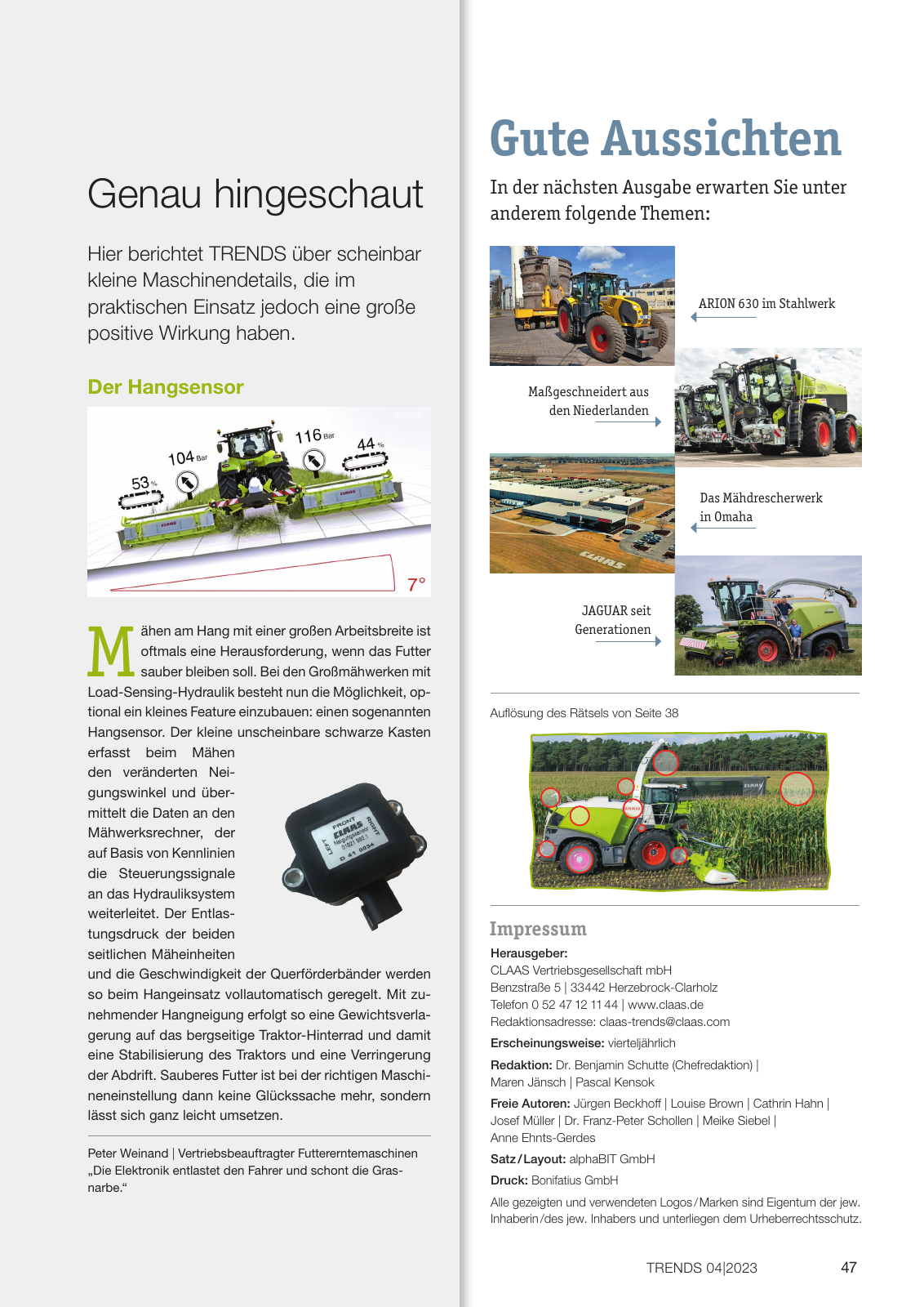 Vorschau CLAAS Trends 4-2023 Seite 47