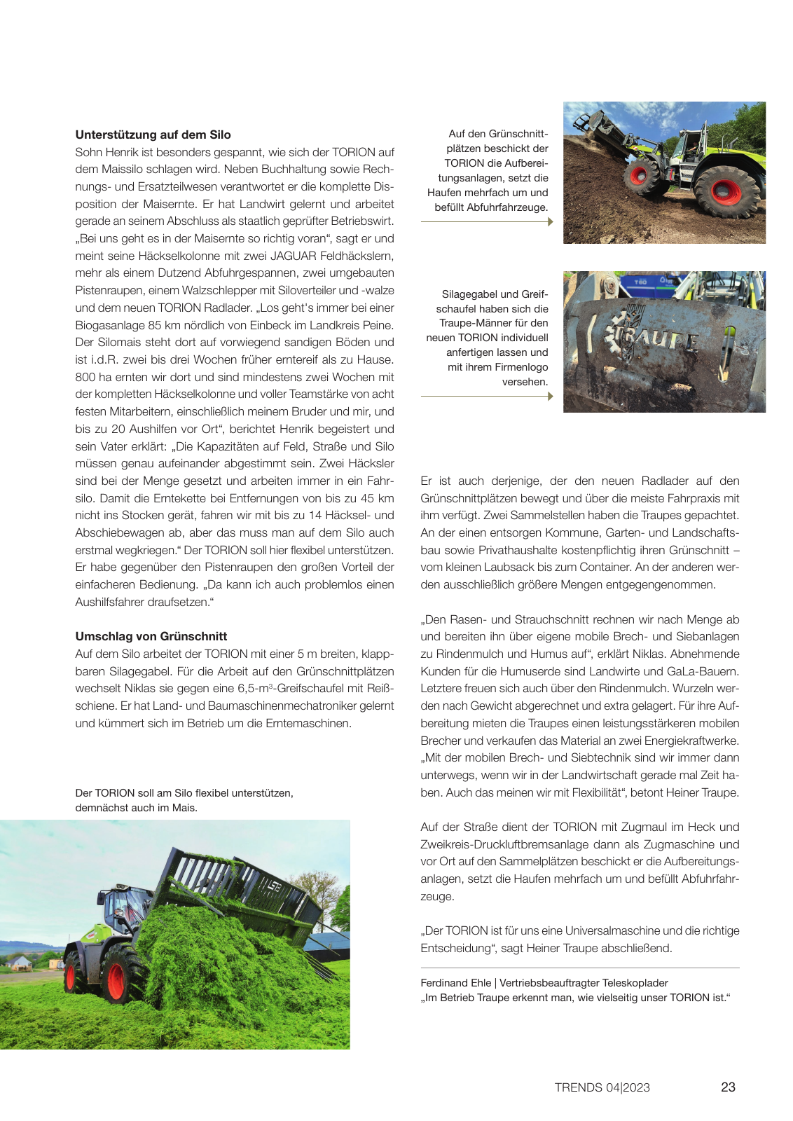 Vorschau CLAAS Trends 4-2023 Seite 23
